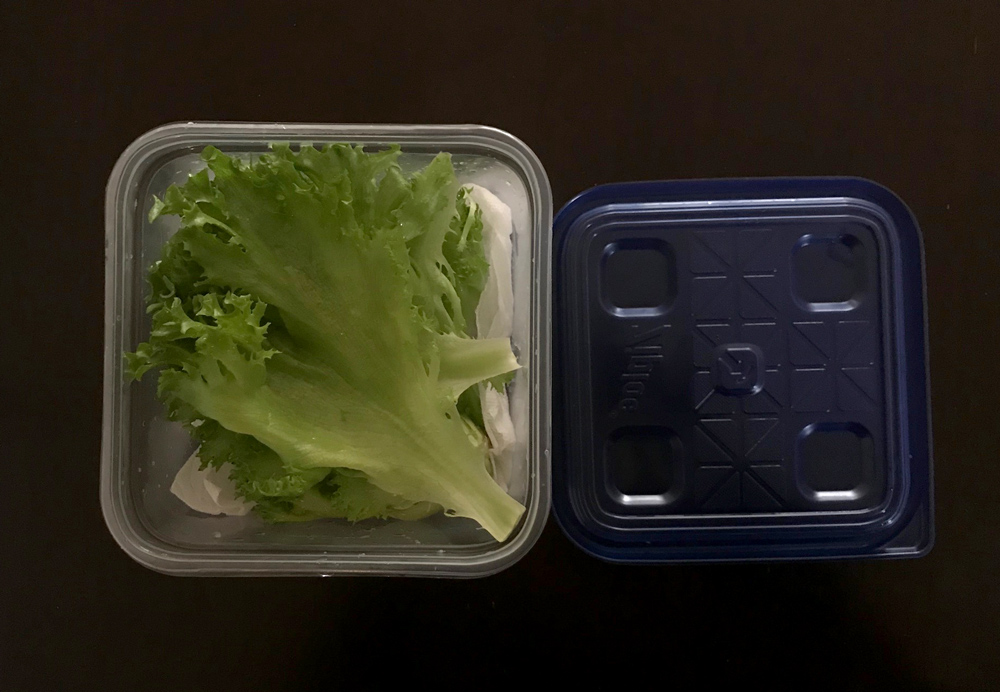 葉野菜、レタス、サラダ菜、大葉などをきれいなまま保存する方法　その3